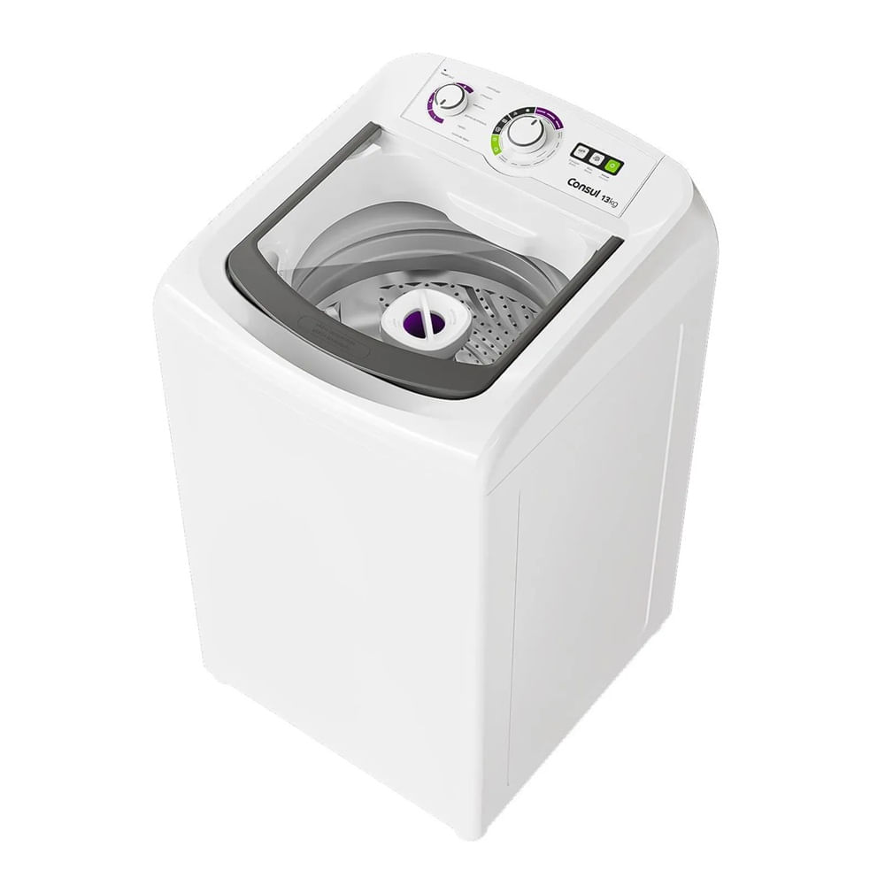 Lavadora de Roupas Consul 13Kg com Dosagem Econômica e Ciclo Edredom Branca CWH13AB - 220 Volts